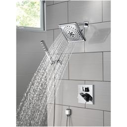 Universal Showering 7-5/8" Square 1.75 GPM Shower Head Full Spray Pattern with Touch Clean and H2Okinetic Technology - zgkdin6k2s9l0gsqbfhv@2x.jpg
