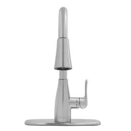McKenna Single-Handle Pull Down Sprayer Kitchen Faucet in Stainless Steel with TurboSpray and FastMount - zihhsibzdwd9tkpm7ynh@2x.jpg