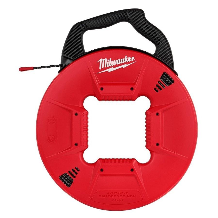 Fish Tape With Non-Conductive Tip, 200 ft L Tape, Round Profile, Polyester Tape, Black/Red - zit4cypy5n3cbnocjz2z@2x.jpg
