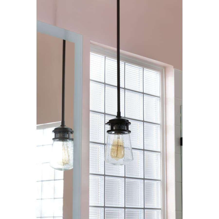 Lyndon Single Light 5" Wide Mini Outdoor Pendant with Seedy Glass Shade - zjwaxxjim74jhyajiwsl@2x.jpg
