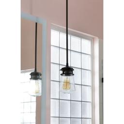 Lyndon Single Light 5" Wide Mini Outdoor Pendant with Seedy Glass Shade - zjwaxxjim74jhyajiwsl@2x.jpg