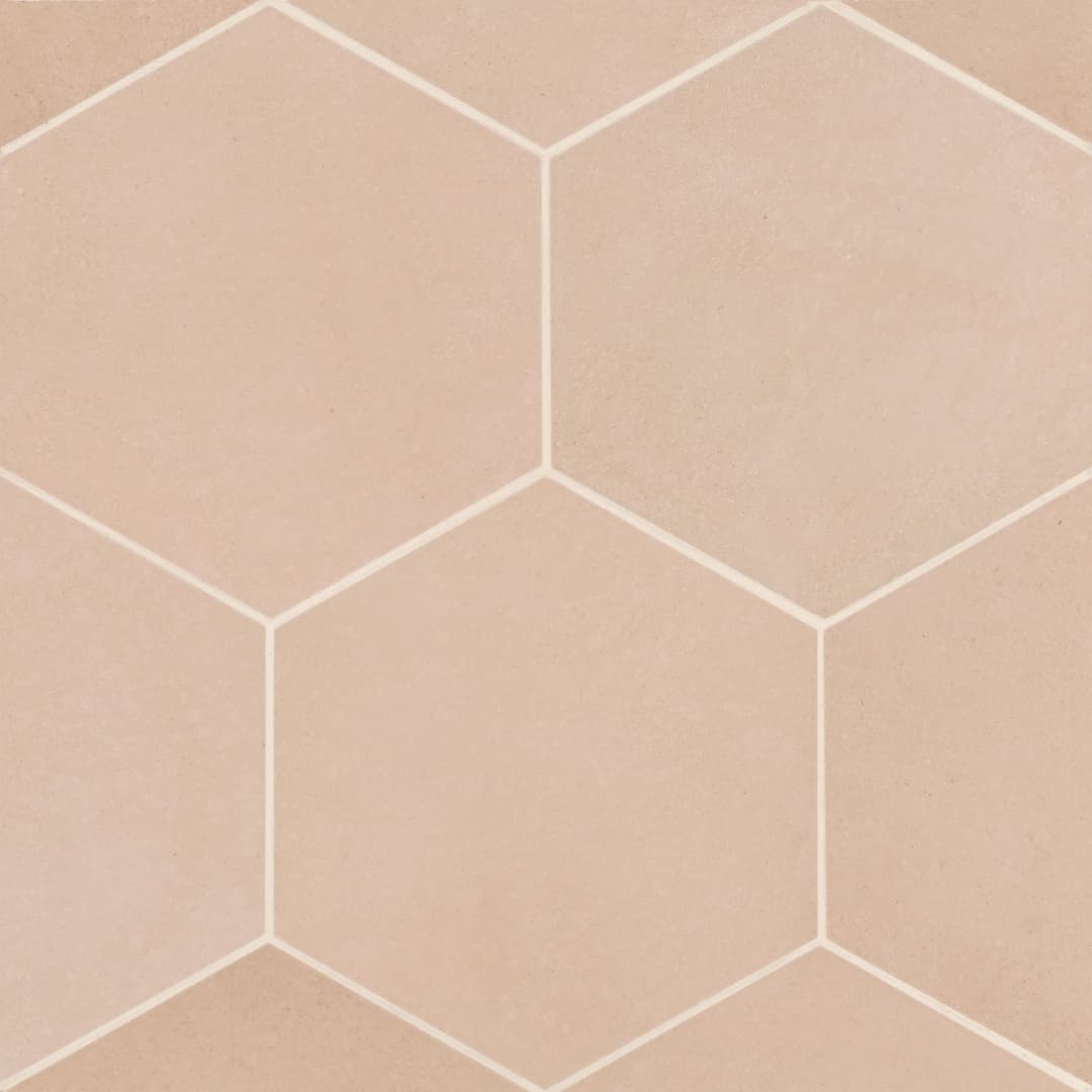 Makoto 10" x 11.5" Hexagon Matte Porcelain Tile in Momoiro Blush - zlllha6yphlr1b09wrs0@2x.jpg