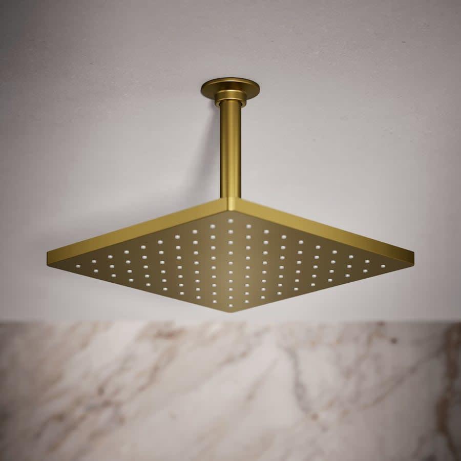 Honesty Square 10" Single Function 2.5 GPM Rainhead with MasterClean Sprayface