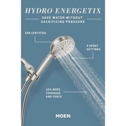 MOEN HydroEnergetix 8-Spray Wall Mount Handheld Shower Head 1.75 GPM in Chrome 200H0 - zooj7yempcholi4ickbw@2x.jpg
