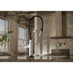 Litze Pull-Down Kitchen Faucet with Dual Jointed Articulating Arm, Knurled Handle, Magnetic Docking Spray Head and On/Off Touch Activation - Limited Lifetime Warranty (5 Year on Electronic Parts) - zpnk0pekry4ma0mopmoa@2x.jpg