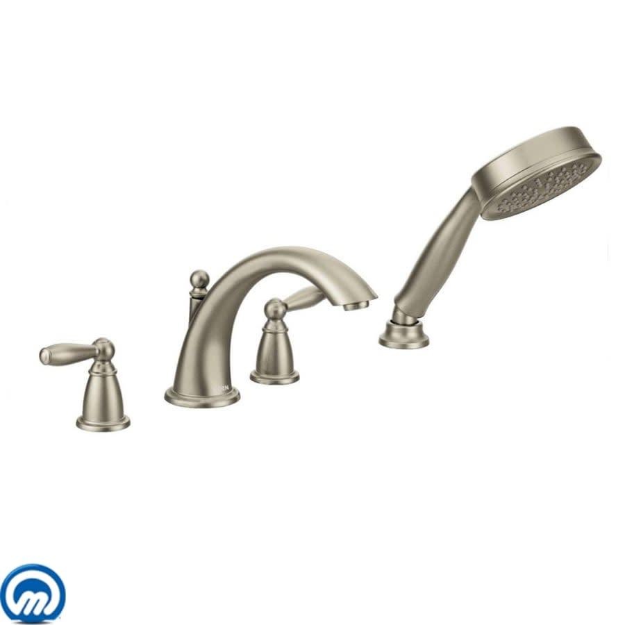 Deck Mounted Roman Tub Filler Trim with Personal Hand Shower and Built-In Diverter from the Brantford Collection (Less Valve) - zprur8aptksc54stalqr@2x.jpg