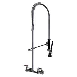 Kitchen Faucet, Wall Mount, 2 Lever Handle, 2-Hole, Polished Chrome - zrgcwikejaplobx1885p@2x.jpg