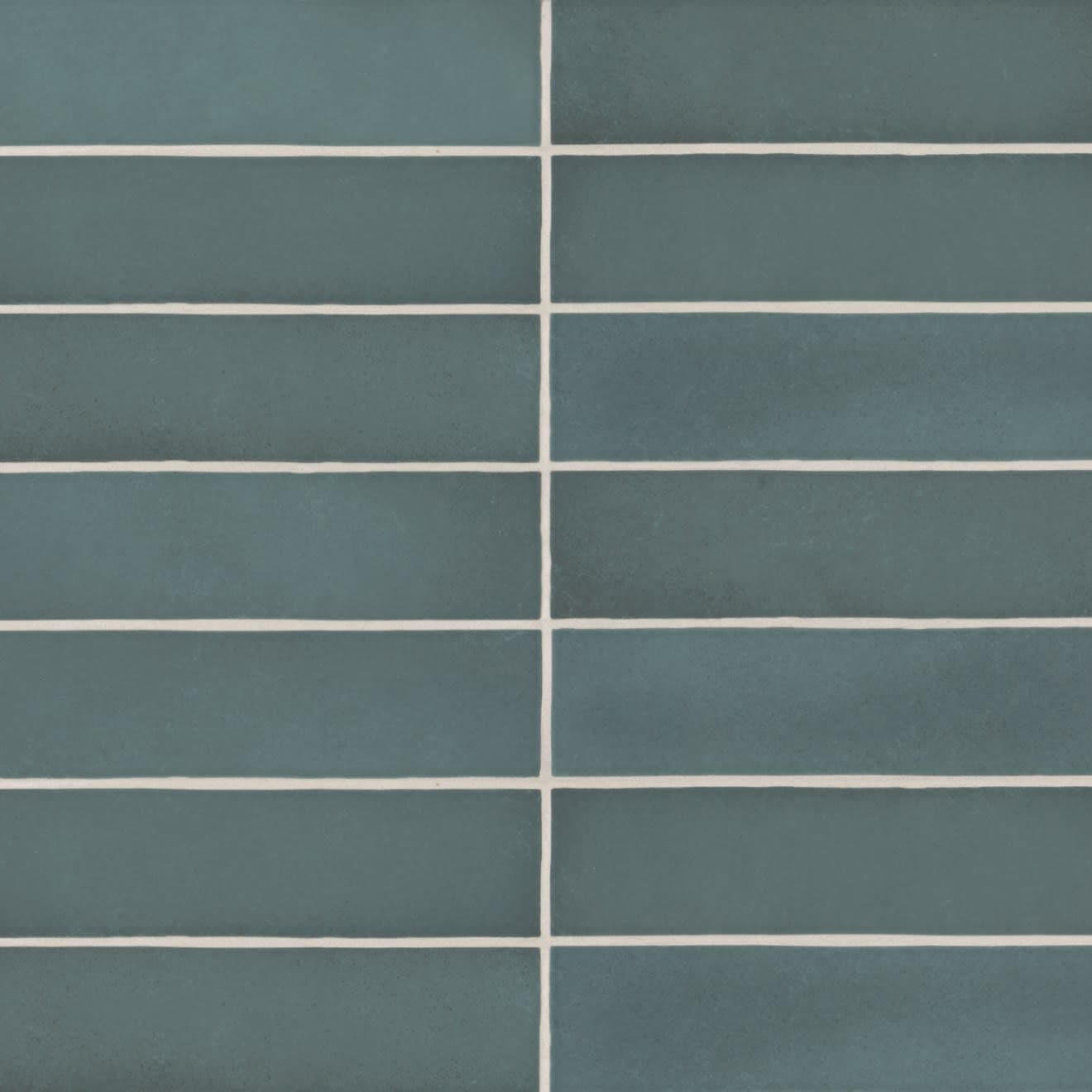 Makoto 2.5" x 10" Matte Ceramic Wall Tile in Arashi Blue
