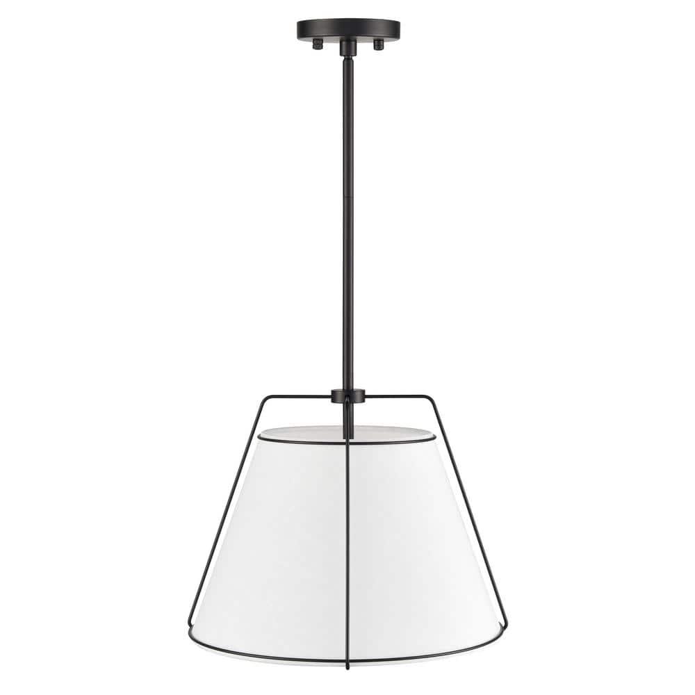 Lise 15 in. 1-Light Black Chandelier with Fabric Shade - zrtjximkybetvngbk1ck@2x.jpg