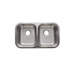 Double Bowl Kitchen Sink, Under Mount, 32 x 18-1/2 in, 8 in Bowl Depth, 18 ga Satin Steel, Stainless - zumlhgp87gaikdfzrrfd@2x.jpg