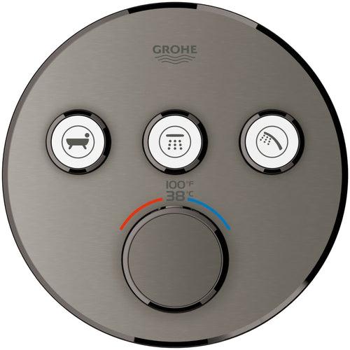 Grohtherm Triple Function Thermostatic Valve Trim Only with Triple Knob Handles and Volume Control - Less Rough In - zuvbvym2sorgimnql8eu_x500.jpg