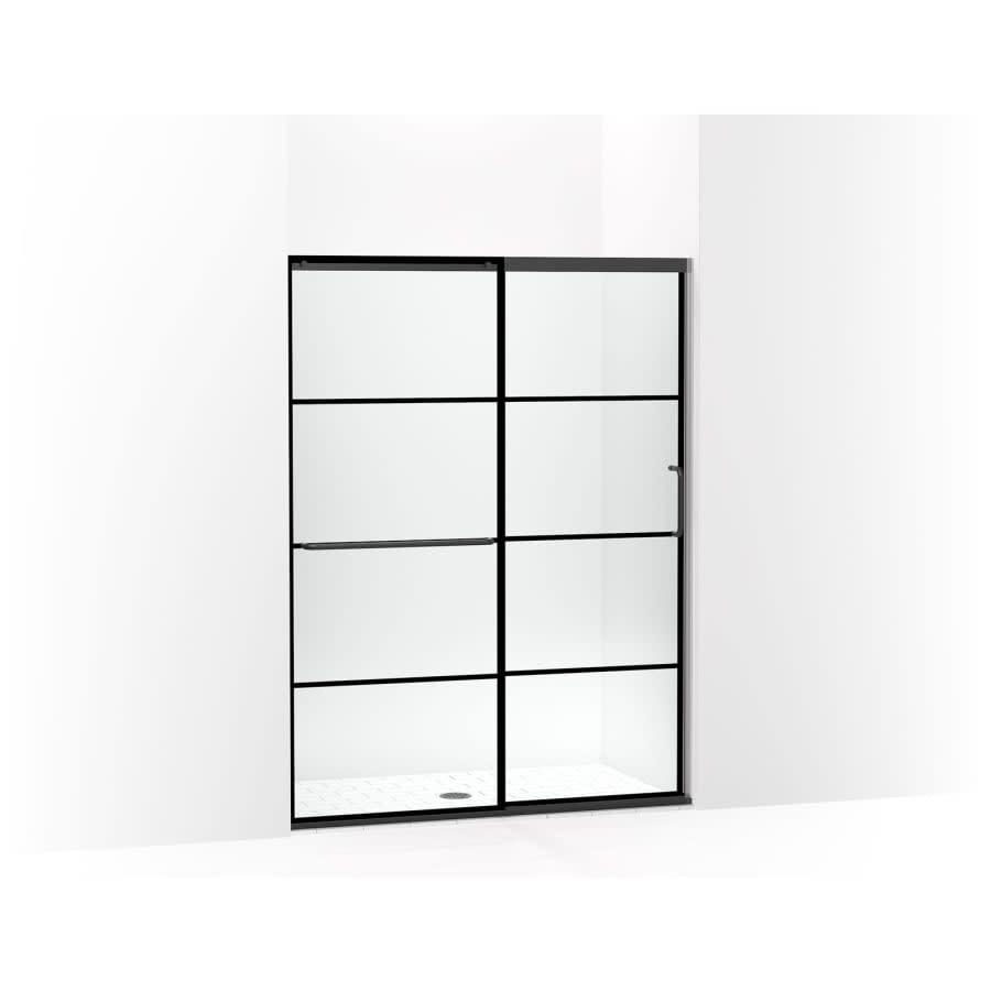 Elate 70-1/2" High x 53-5/8" Wide Sliding Framed Shower Door with Clear Decorative Grid Glass - zxwnvcwvmxmtphurfcnn_800x500@2x.jpg