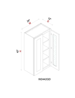 Wall Cabinet - 24"W x 42"H x 12"D Glass Door Only - zysjijodmdzsalf7aiui@2x.jpg