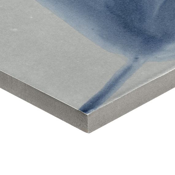 Rice Grigio Deco Blossom Square 6X6 Glossy