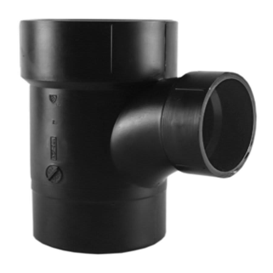 DWV Street Sanitary Tee, 2 x 1-1/2 in, Spigot x Hub, ABS