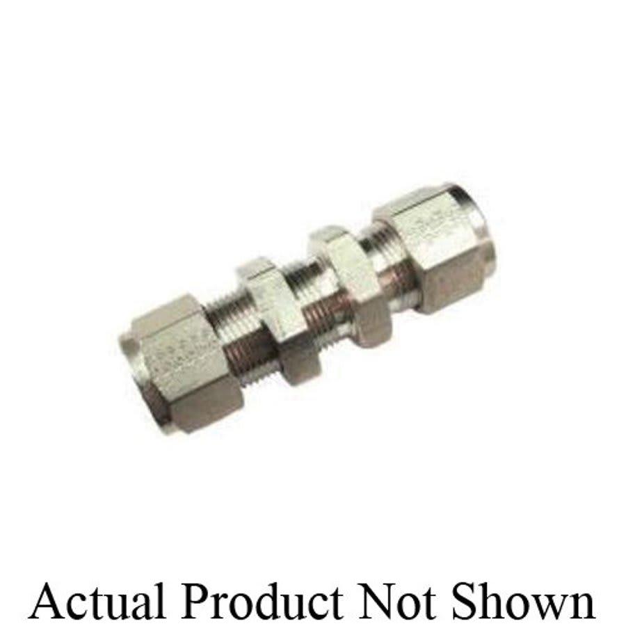 CBC-Lok® DBHU Double Ferrule Bulkhead Union, 1/2 in, Tube, Brass