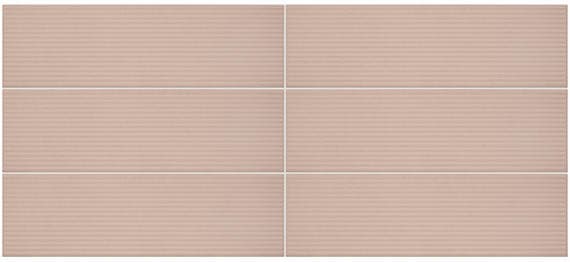 Stencil Blush Rectangle, Linear 4X12 Matte