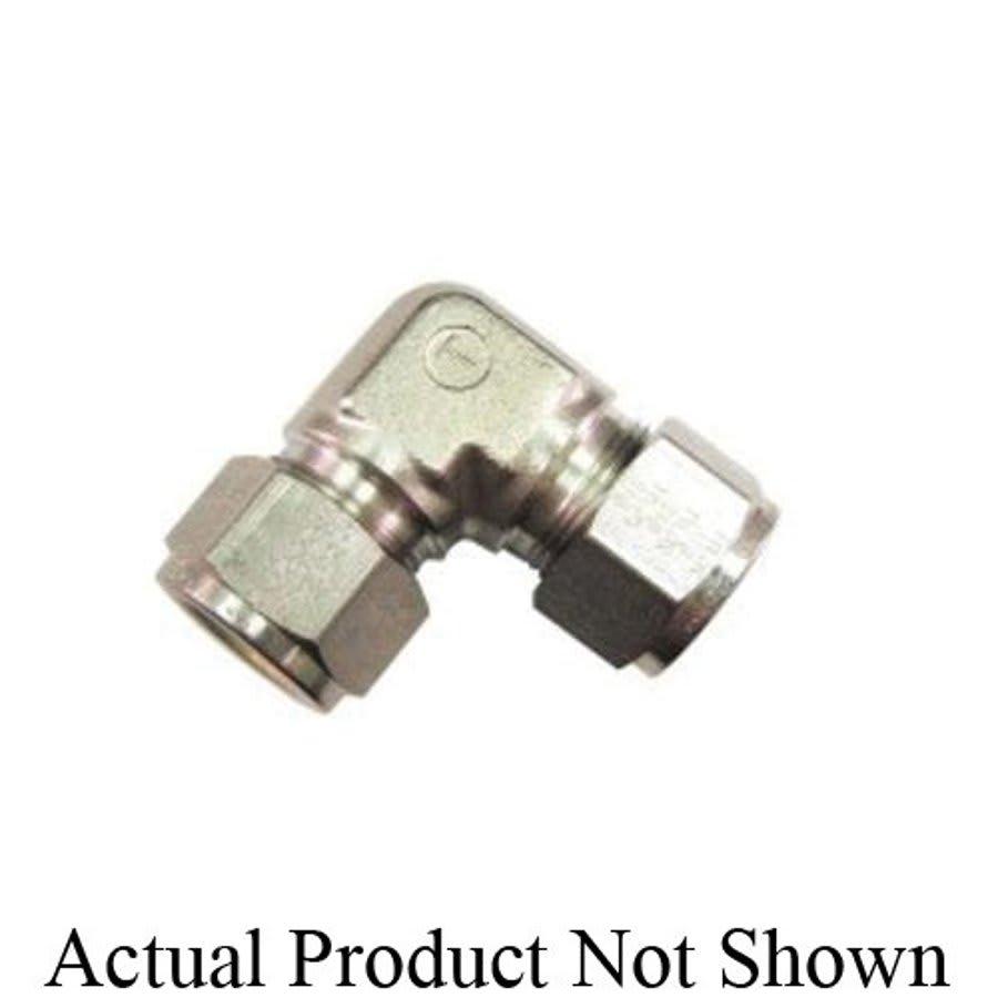 90 deg Elbow, 1/2 in, Tube, 316/316L Stainless Steel