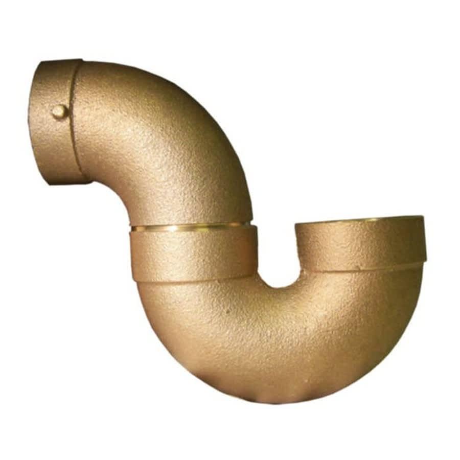 DWV Suction Line P-Trap, 2 in, C, Copper