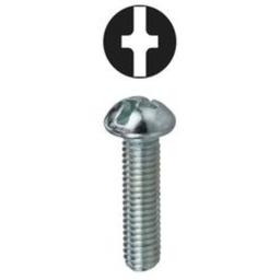 Machine Screw, 1/4-20, 4 in OAL, Steel, Round Head, Zinc Plated, Phillips®/Slotted Drive - c9dc5xi05fjisuyjpgau_90b5ed85-cd8c-45ea-90d6-4f5a4ed7ccf6@2x.jpg