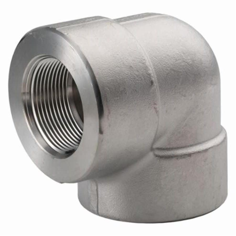 90 deg Elbow, 2 in, FNPT, 304/304L Stainless Steel, 3000 lb