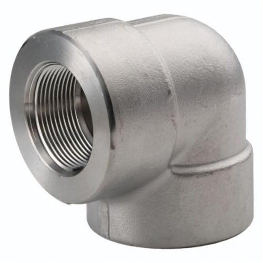 90 deg Elbow, 3/4 in, FNPT, 304/304L Stainless Steel, 3000 lb