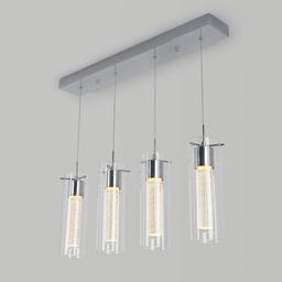 Essence 27-Watt 4 Light Chrome Modern Integrated LED Pendant Light Fixture for Dining Room or Kitchen - chrome-artika-pendant-lights-ome59b-hd2d-4f_1000@2x.jpg