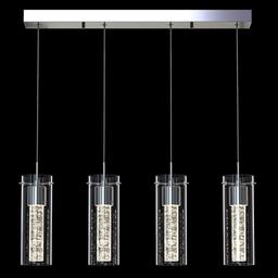 Essence 27-Watt 4 Light Chrome Modern Integrated LED Pendant Light Fixture for Dining Room or Kitchen - chrome-artika-pendant-lights-ome59b-hd2d-64_1000@2x.jpg
