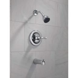 Foundations Single-Handle 1-Spray Tub and Shower Faucet in Chrome (Valve Included) - chrome-delta-bathtub-shower-faucet-combos-b114900c-a0_1000@2x.jpg