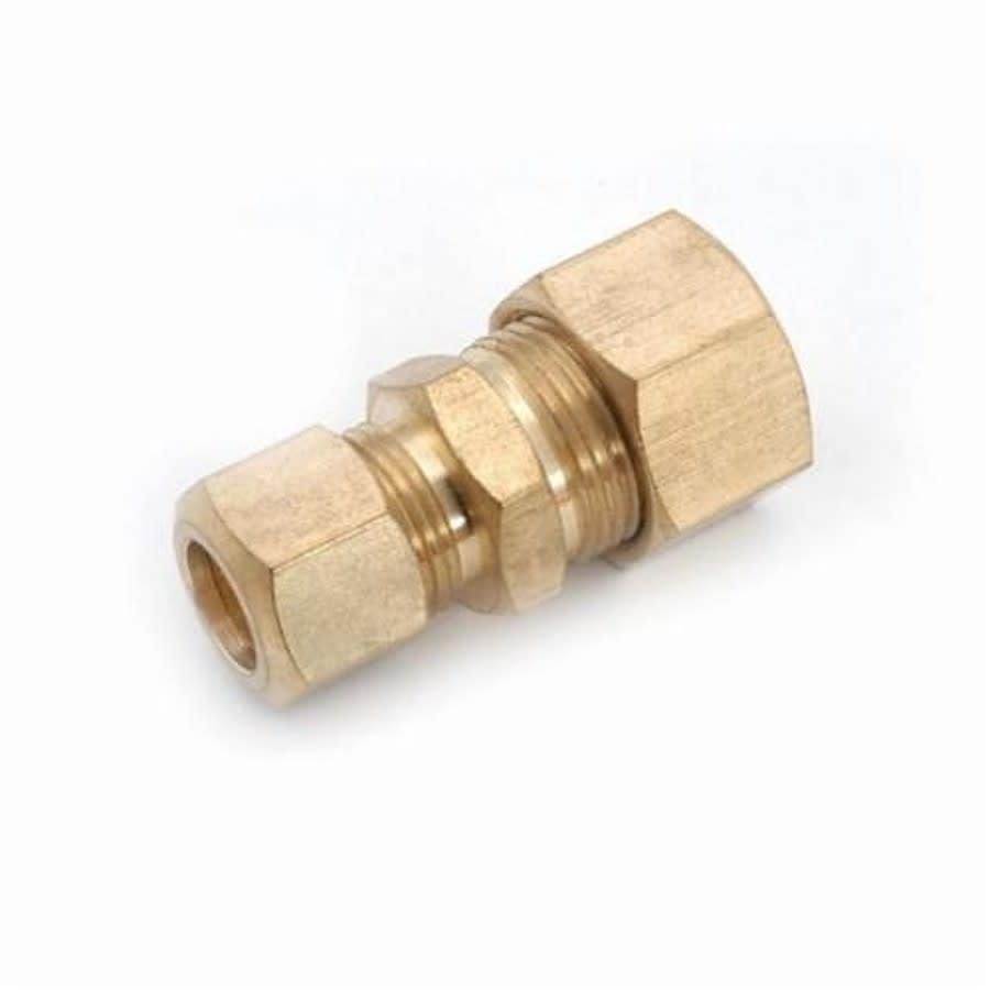 Union, 5/8 x 3/8 in, Comp, Brass, Rough Brass, Domestic