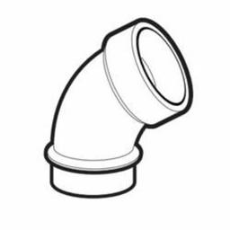 DWV Street 45 deg Elbow, 2 in, Spigot x Hub, ABS - diml9lw7bm2xmezimzj8_04b8fb05-1333-4a6a-bc36-04680770b6c9@2x.jpg