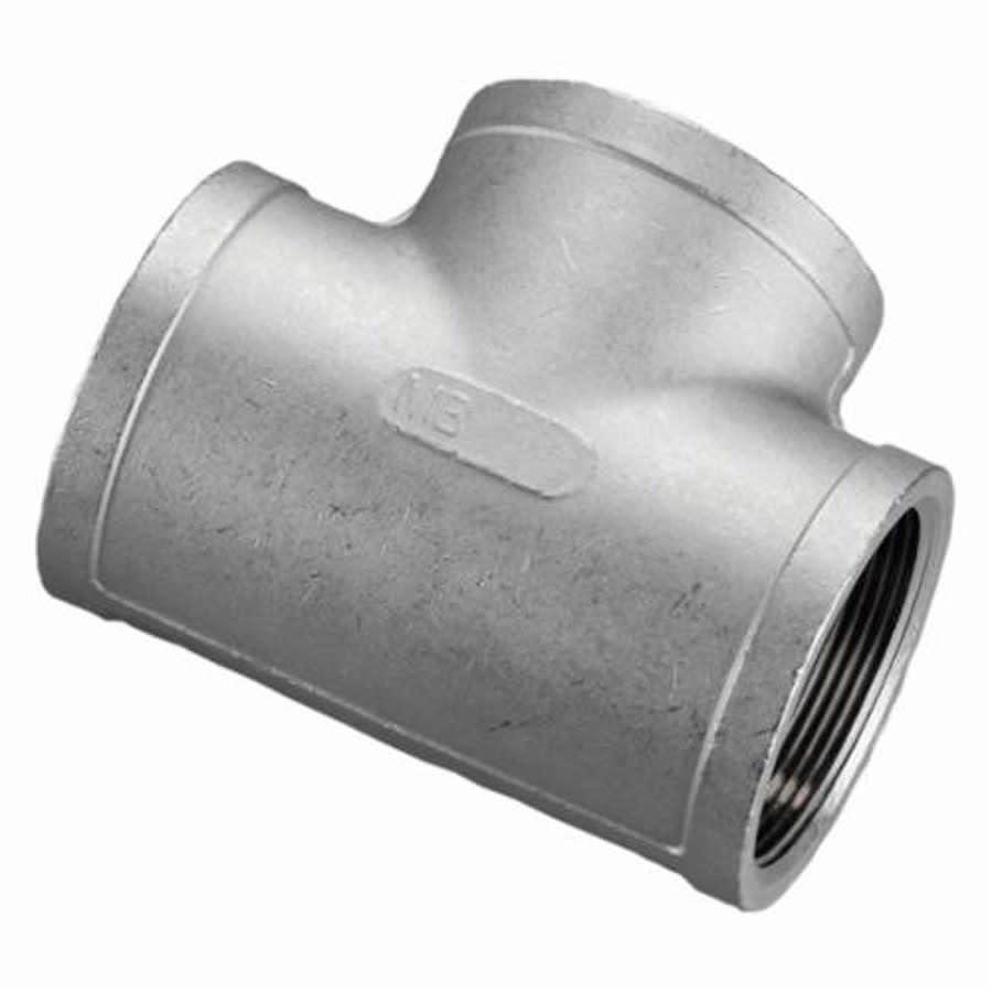 Tee, 2 in, FNPT, 316/316L Stainless Steel, 150 lb