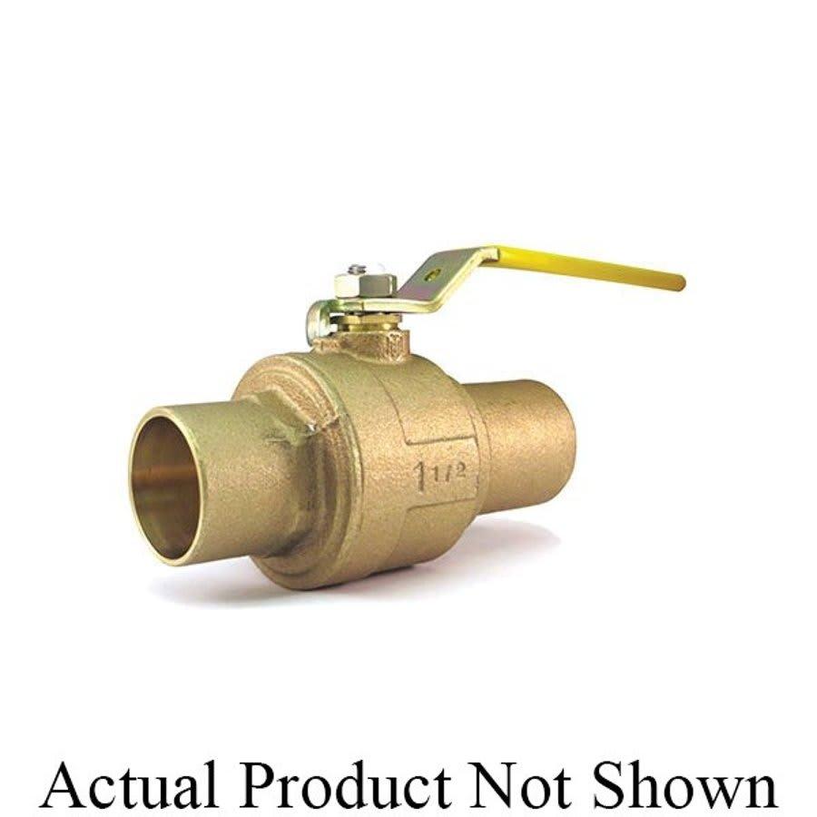 2-Piece Ball Valve, 1-1/4 in, C, Full Port, Stainless Steel Ball, Bronze