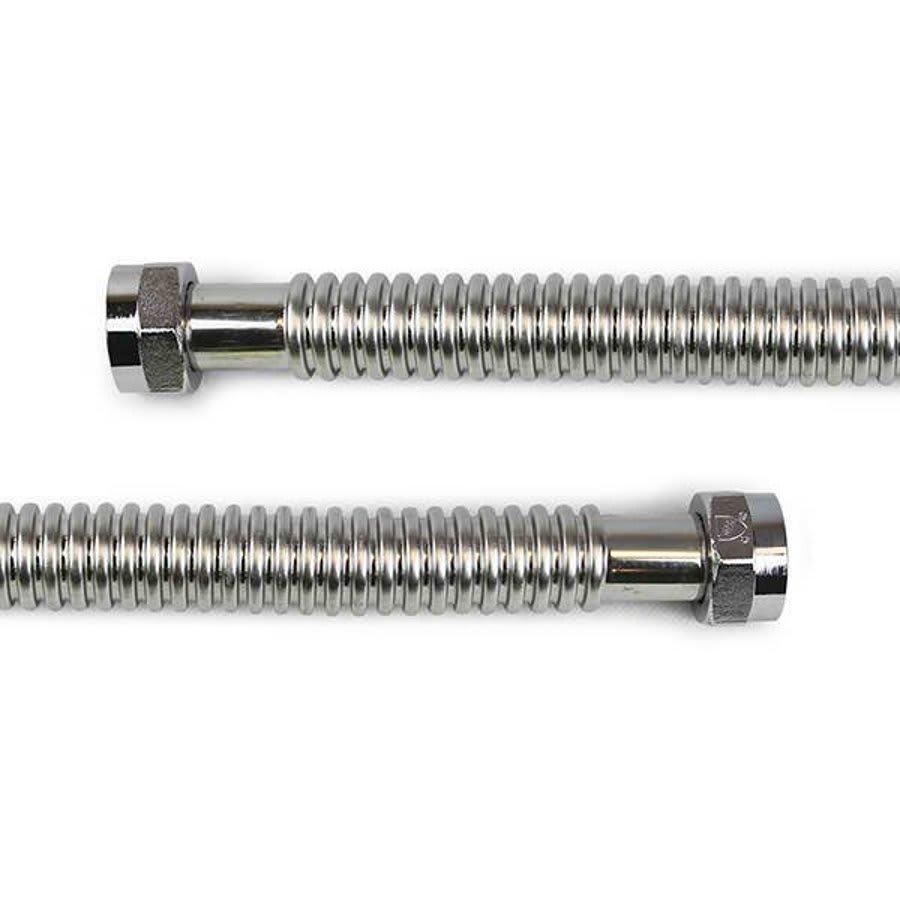 Corrugated Water Heater Flex, 2 in, FNPT, 24 in L, Stainless Steel