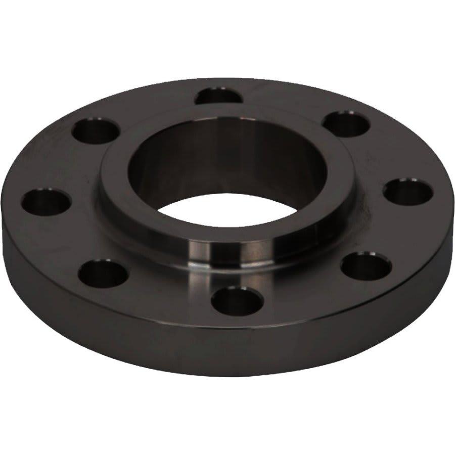 Flat Face Flange, 8 in, Slip On, 13-1/2 in OD, 8 Bolt Holes, 150 lb, Carbon Steel