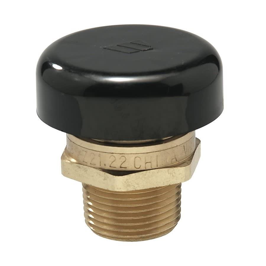 Vacuum Relief Valve, 1/2 in, MNPT, Brass