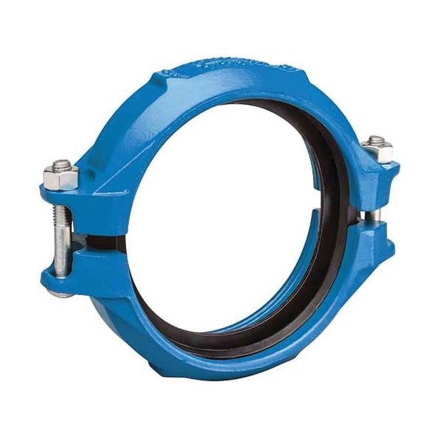 Rigid Coupling, 2-1/2 in, Groove, Ductile Iron, Enamel Painted