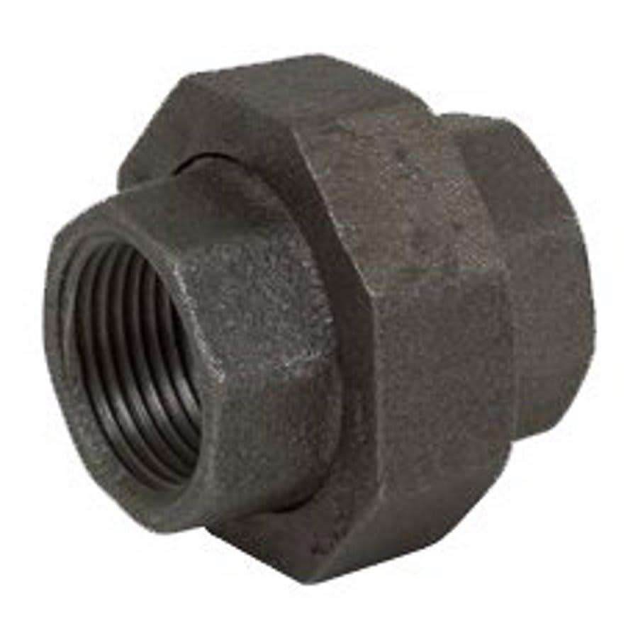 Union, 3 in, FNPT, 150 lb, Malleable Iron, Black
