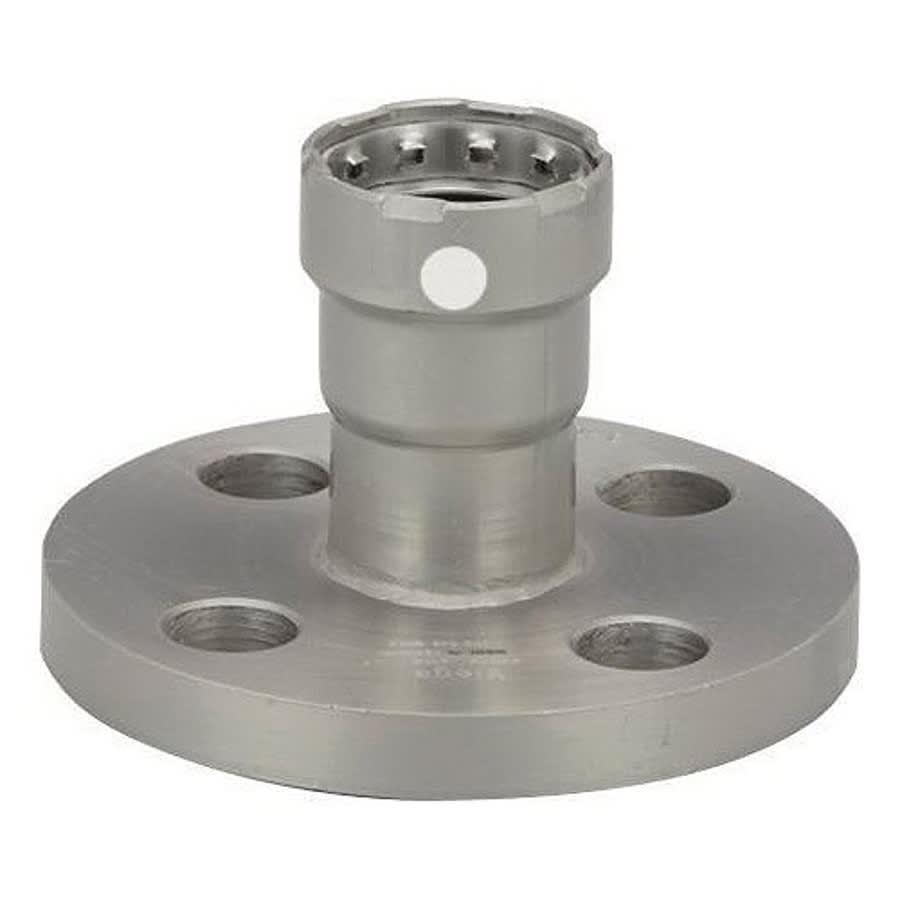 Flat Face Flange, 2 in, Press, 6 in OD, 4 Bolt Holes, 150 lb, Carbon Steel
