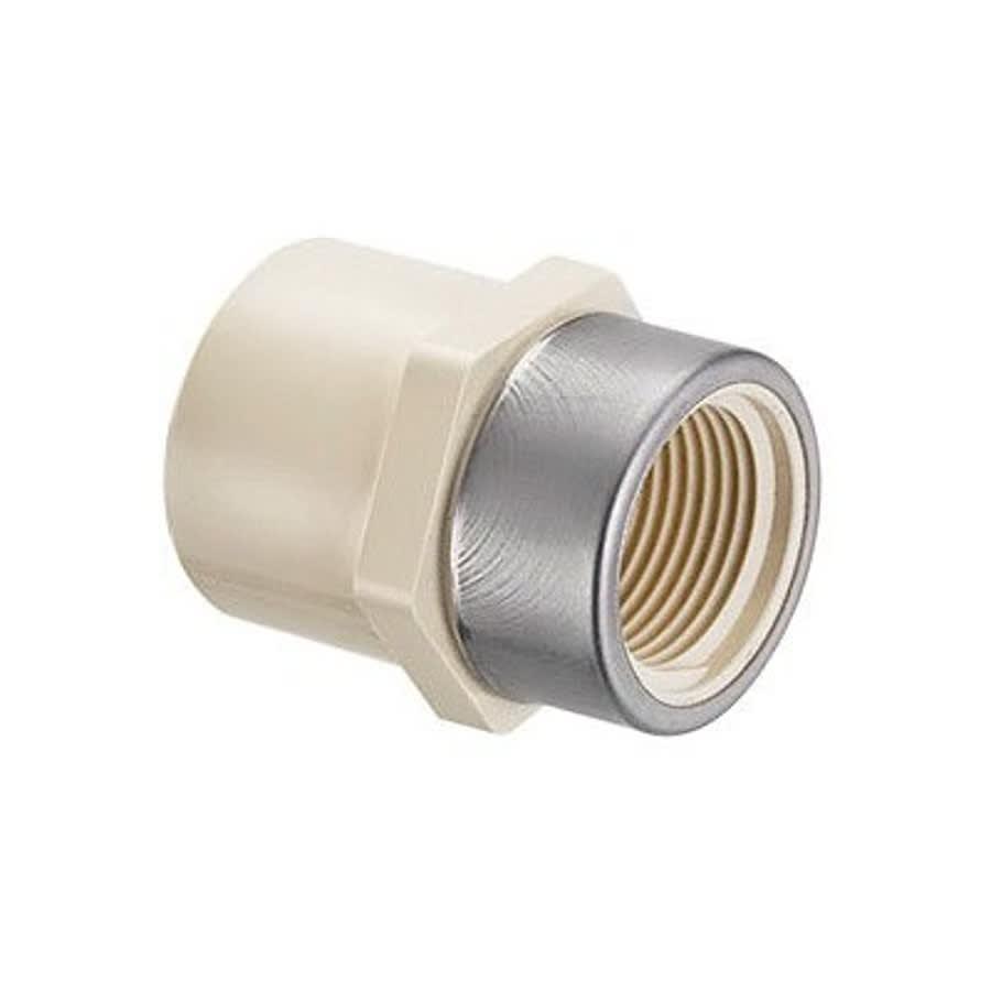 Female Adapter, 3/4 in, Socket x Stainless Steel Reinforced FNPT, SCH 40/STD, CPVC