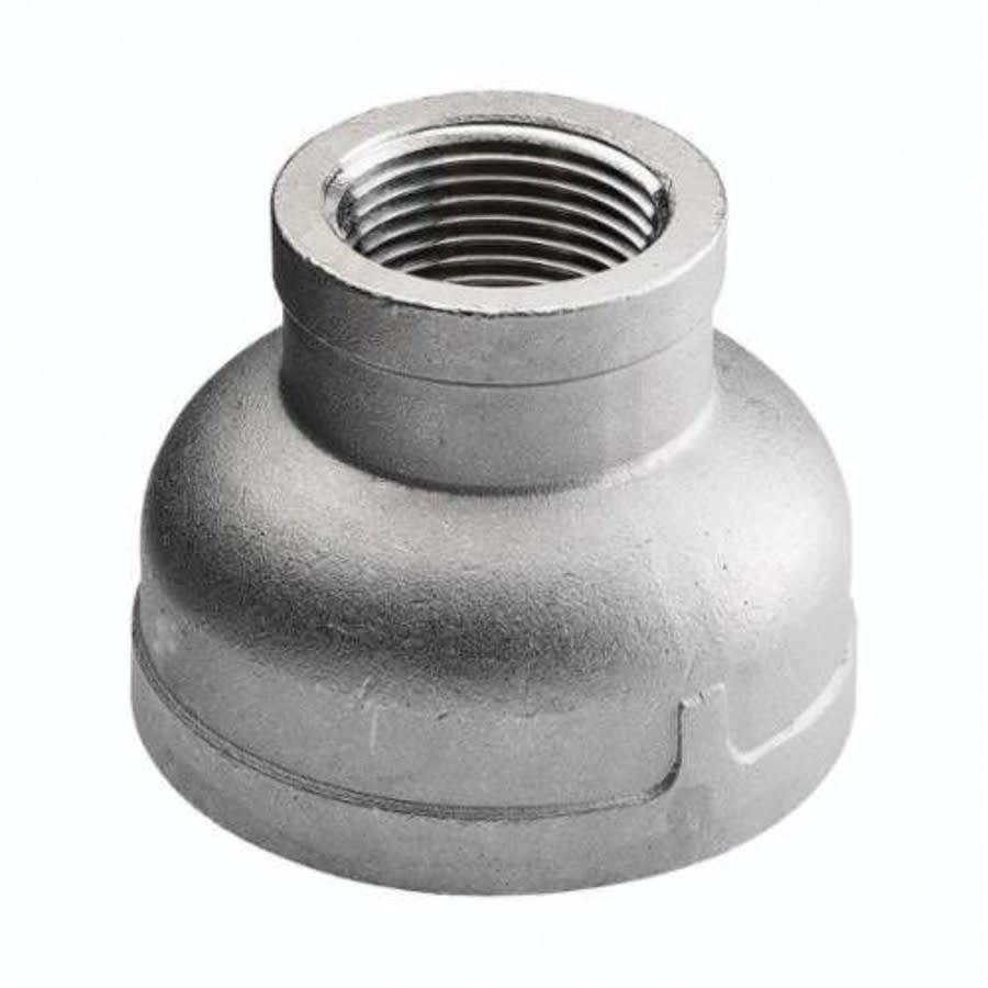 Reducer Coupling, 1-1/4 x 1/2 in, FNPT, 316/316L Stainless Steel, 150 lb
