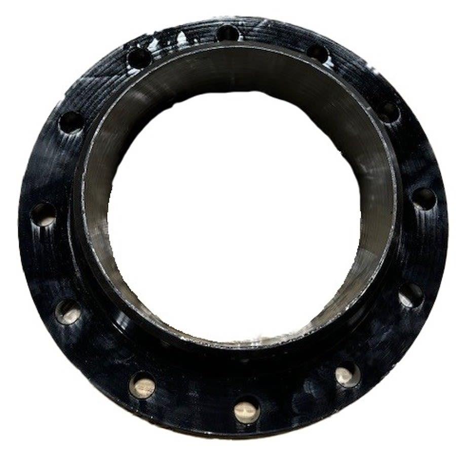 Raised Face Flange, 14 in, Weld Neck, 21 in OD, 12 Bolt Holes, 150 lb, Carbon Steel