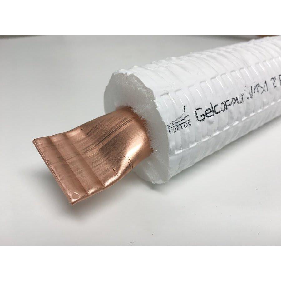 Single Line Insulated Line Set, 7/8 in Suction Line, 1 in THK, 50 ft L, White