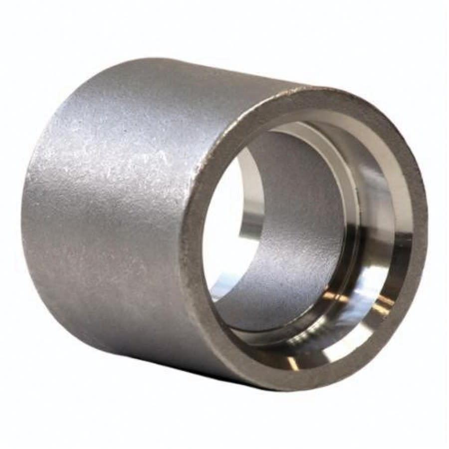 Coupling, 1-1/4 in, Socket Weld, 304/304L Stainless Steel, 150 lb