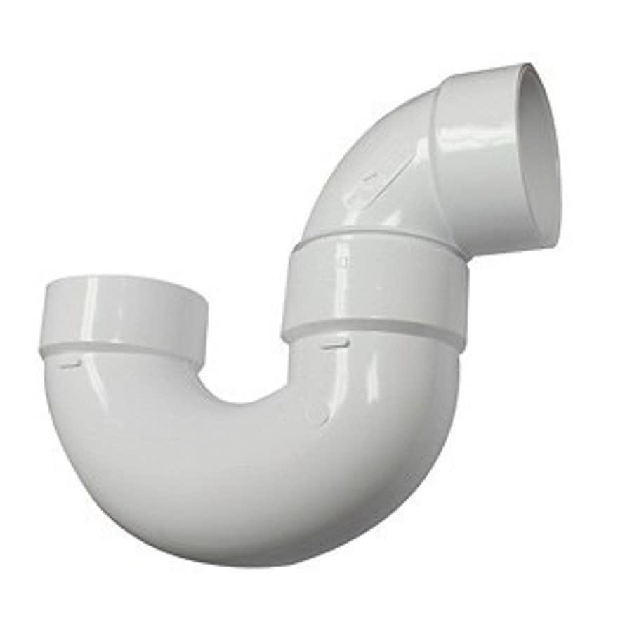 P-Trap, 4 in, Hub, DWV, PVC