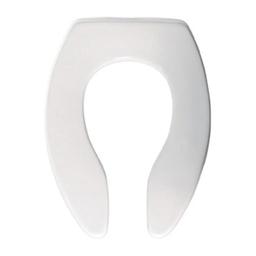 Toilet Seat, Elongated Bowl, Open Front, Less Cover, Plastic, White - hjgsigcsuviuxoo5tjof_1ccf8e0a-e8a3-4360-a319-9600e2408775@2x.jpg