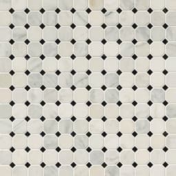 Greecian White 2" Octagon with Black 5//8 Polished in 12x12 Mesh - icyw0tt3k3w5feoskimg@2x.jpg