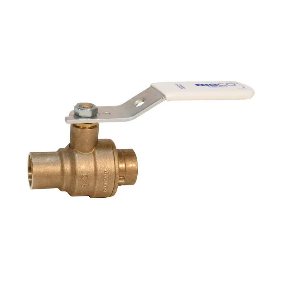 2-Piece Ball Valve, 1/2 in, C, Full Port, Bronze Ball, Bronze