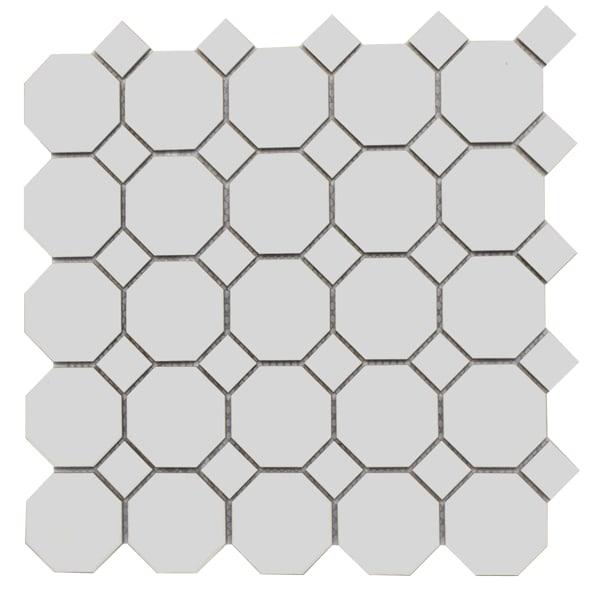 MG WHITE 12X12 OCT MOSAIC