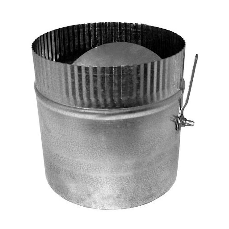 Damper Section, 9 in Damper, Steel, Hot Dipped Galvanized